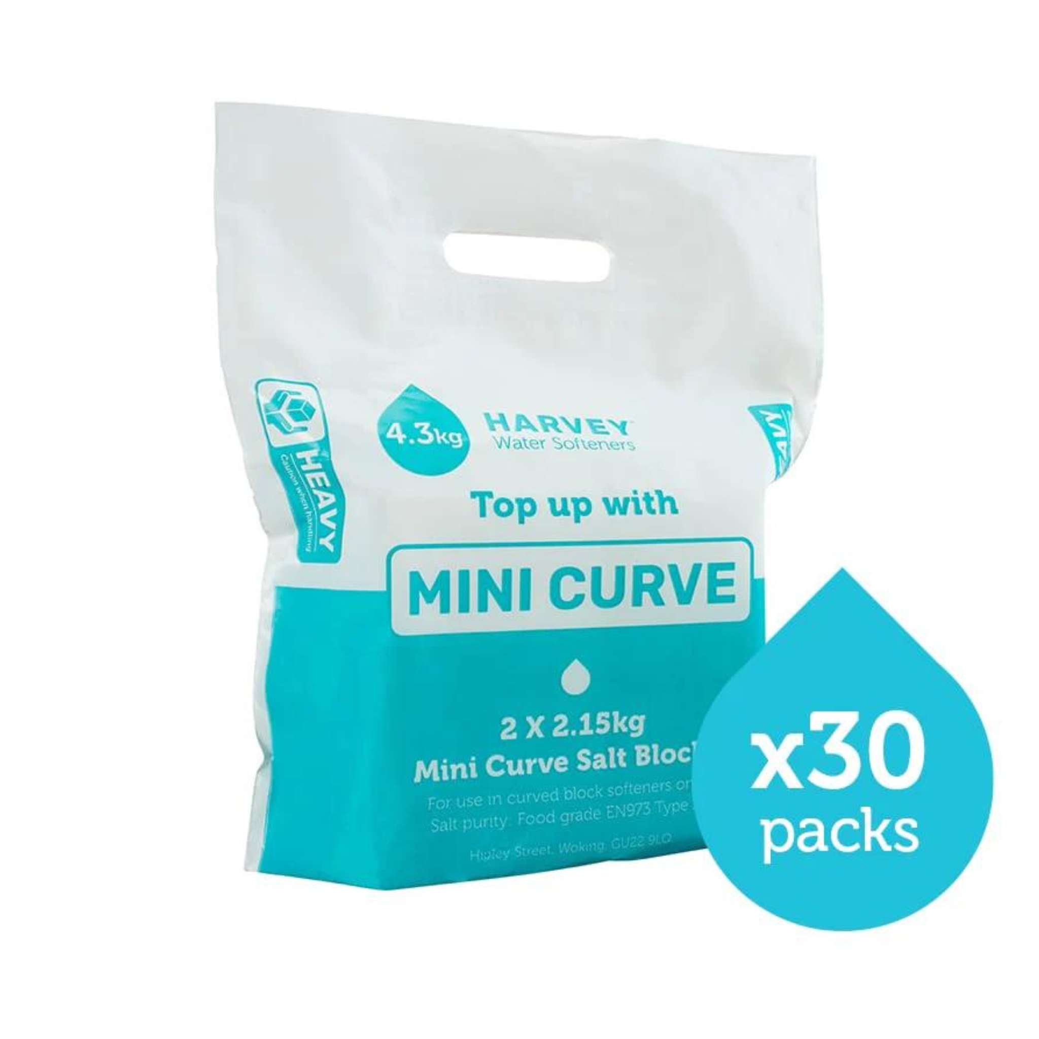 Harvey Curve Salt Blocks - 30 packs | Water Softener Salt – Water ...